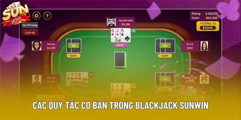 Các quy tắc cơ bản trong Blackjack Sunwin