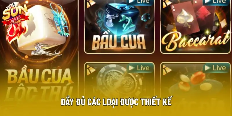 Đầy đủ các loại được thiết kế Đầy đủ các loại được thiết kế