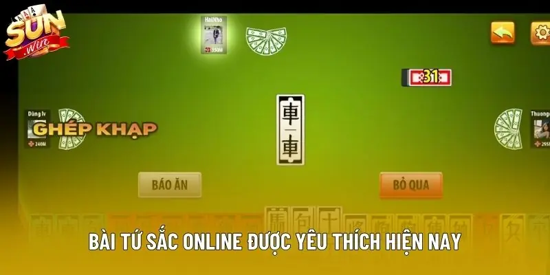 Bài tứ sắc online được yêu thích hiện nay