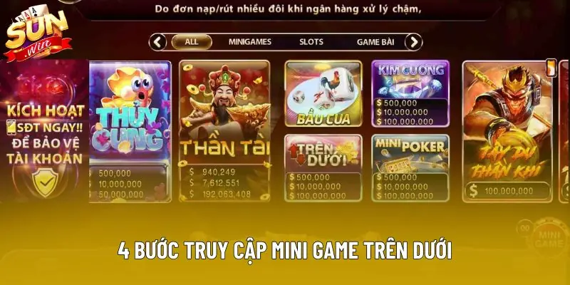 4 bước truy cập mini game trên dưới 4 bước truy cập mini game trên dưới